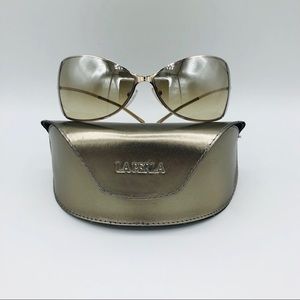 La Perla Wide Lenses Sunglasses With Case Cover